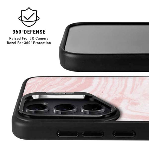 Pink Marbling Galaxy S25 Ultra Kickstand Case